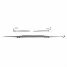 Molt Bone Curette Round Handle Stainless Steel, 19 cm - 7 1/2"